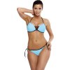 Világos kék bikini fekete szegéllyel Janette Skipper
