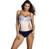 Fekete-fehér hálós monokini Mirtillo