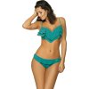 Türkiz bikini fodorral Matylda Luxury