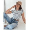 Fehér csíkos póló LUNA ROSE