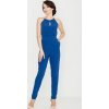 (Méret S) Női elegáns kék overál