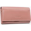 Cavaldi rózsaszín bőr egyszínű női pénztárca M412