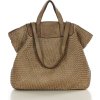 MARCO MAZZINI Bézs színű kötött shopper bag
