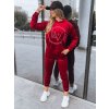 Borvörös velúr tréningruha szett VIP PRIVATE