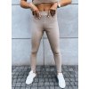 Bézs színű bordázott leggings OLIVE BRANCH