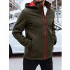Sötét khaki softshell kabát kapucnival
