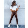 Sötétbarna műbőr leggings JEWELS