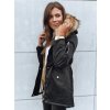 Fekete bélelt parka VIXEN