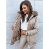 Bézs színű bélelt parka GODDESS