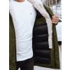Khaki színű meleg férfi parka