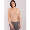 Camel színű blúz masnival