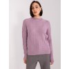 Lila pulóver fonatokkal