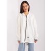 Krémszínű, aszimmetrikus cipzáras pulóver