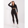 Fekete leggings magas derékkal