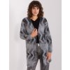 Szürke mintás kardigán