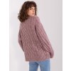 Sötétlila kötött pulóver