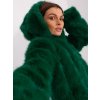 Sötétzöld rövid kabát kapucnival (Méret S/M)