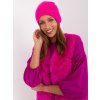 Sötét rózsaszín téli sapka strasszokkal