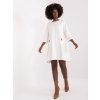 Krémszínű mini ruha zsebekkel