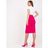 Fukszia midi szoknya hasítással