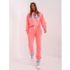 Neon rózsaszín Laraina tréningruha kék "London" felirattal