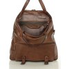 Sötétbarna női bőr shopper táska / hátizsák MARCO MAZZINI (Méret ONE SIZE)