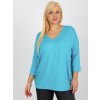 Türkiz bő blúz