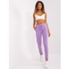 Világos lila basic melegítőnadrág zsebekkel