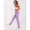 Világos lila basic melegítőnadrág zsebekkel