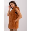 Barna szőrmés mellény