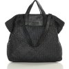 MARCO MAZZINI Fekete kézzel kötött shopper bag