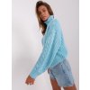 Világoskék kötött garbó (Méret ONE SIZE)