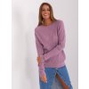 Lila mintás pulóver SARA