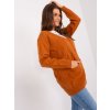 Sötétnarancssárga gombos pulóver