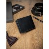 ROVICKY fekete bőr pénztárca L074