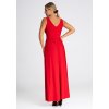 Piros maxi ruha hasított