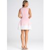 Világos rózsaszín mini ruha A-vonalú szoknyával (Méret S)