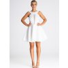 Fehér mini ruha átlátszó betéttel