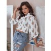 Fehér virágos blúz ORMIAN