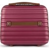 Solier sötét rózsaszín kozmetikai bőrönd STRIPE