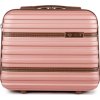 Solier rózsaszín kozmetikai bőrönd STRIPE
