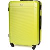 SOLIER sárga utazóbőrönd, mérete M