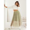 Világos zöld tüll midiszoknya PASTELLA