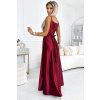 Bordó fényes maxi ruha JULIET