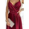 Bordó fényes maxi ruha JULIET