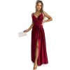 Bordó fényes maxi ruha JULIET