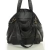 MARCO MAZZINI Fekete női bőr shopper táska