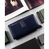 Peterson sötétkék bőr pénztárca Y581
