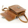 MARCO MAZZINI camel négyzet alakú crossbody táska