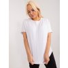 Fehér póló kerek nyakkivágással